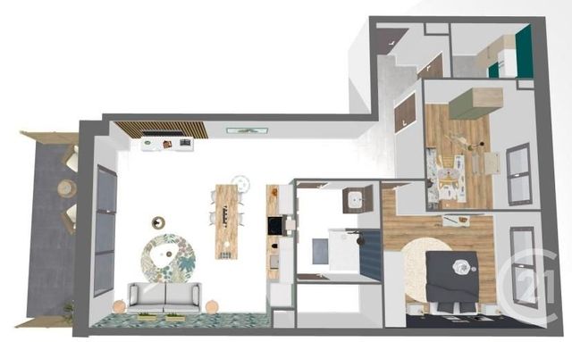 Appartement F3 à vendre - 3 pièces - 74,66 m2 - Valdahon - 25 - FRANCHE-COMTE