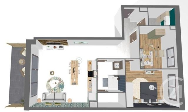 Appartement F3 à vendre - 3 pièces - 66,58 m2 - Valdahon - 25 - FRANCHE-COMTE