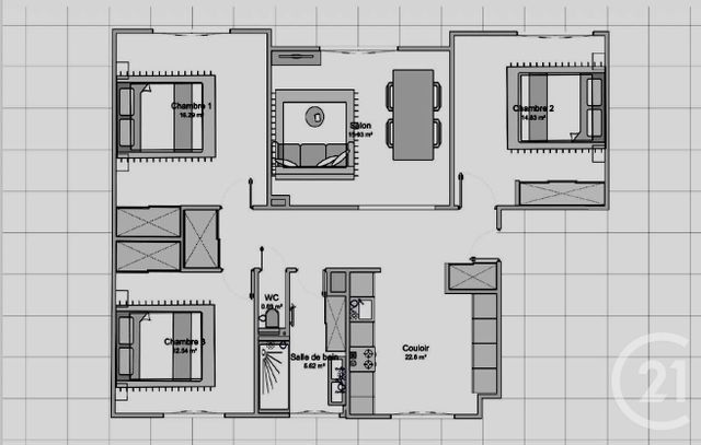 Appartement F4 &agrave; vendre - 4 pi&egrave;ces - 90,96 m2 - Pontarlier - 25 - FRANCHE-COMTE
